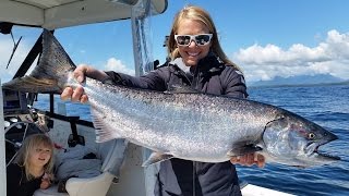 How to Fishing  Ucluelet Chinook Salmon on South Bank [upl. by Nirat]