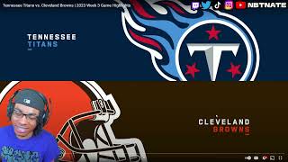 49ERS FAN REACTS Tennessee Titans vs Cleveland Browns  2023 Week 3 Game Highlights [upl. by Ring]