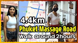 Phuket Thailand Massage road map 01 Patong beach walking street 2021 [upl. by Gris]