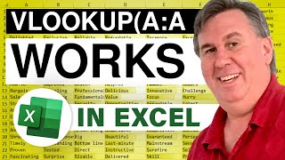 Excel  VLOOKUPAA works  Episode 1764 [upl. by Yrrok]