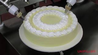 Cake Finishing Equipment  Cake Decorating from Unifiller [upl. by Herrod]