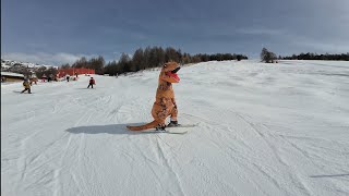 My fourth day of skiing  the best of the Mottolino amp Livigno ski resort [upl. by Yarased]