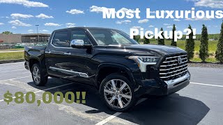 2023 Toyota Tundra Hybrid Capstone 34TT POV Test Drive amp Review [upl. by Nuajed920]