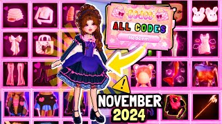 NEW CODES Every WORKING CODE In DRESS TO IMPRESS ⚠️  November 2024 All CODES [upl. by Otanod]