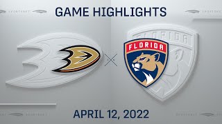 NHL Highlights  Ducks vs Panthers  Apr 12 2022 [upl. by Ysteb]