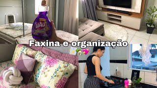 DIA DE FAXINA E ORGANIZAÇÃO TUDO LIMPINHO ✨🏡💖 [upl. by Crowell]