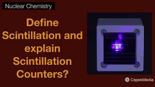 Define Scintillation and explain Scintillation Counter Nuclear Chemistry  Physical Chemistry [upl. by Deana]