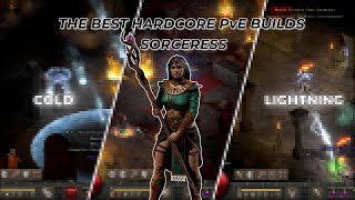 THE BEST HARDCORE PvE BUILDS SORCERESS Diablo II Resurrected [upl. by Annamarie]