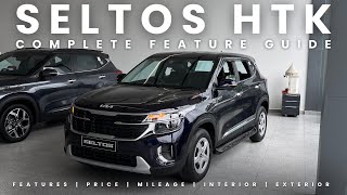 Kia Seltos HTK Petrol MT with New Update 2024  Features  Price  Mileage  Interior  Exterior [upl. by Lehcar992]