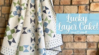 🌼 Lucky Layer Cake Quilt Tutorial Beginner Friendly Quilt Pattern [upl. by Holbrook]