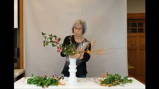 Sogetsu ikebana demonstration video November 2023 [upl. by Bausch]