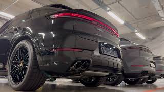 Cayenne Coupe GTS 2024 cold start sport exhaust sound [upl. by Cathi]