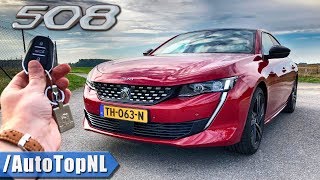 Peugeot 508 GT 225HP REVIEW POV Test Drive on AUTOBAHN amp ROAD by AutoTopNL [upl. by Genet]