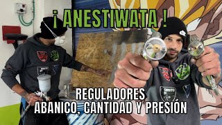 ¿Cómo usar una pistola de pintar Anest Iwata Ajustes PERFECTOS  ABANICO CANTIDAD Y PRESIÓN [upl. by Epul]