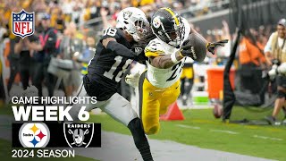 Pittsburgh Steelers vs Las Vegas Raiders  2024 Week 6 Game Highlights [upl. by Karmen]