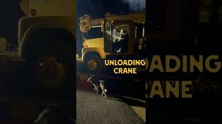 Crane Unloading Process On The Missile Base usa america construction [upl. by Sofer]