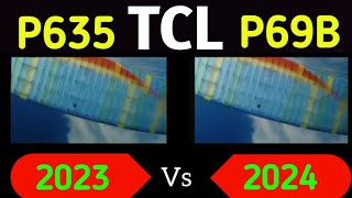 TCL p635 Vs p69b Side by side comparison 💥 by unboxing Genius [upl. by Leinaj]