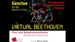 HM Chor und Symphonieorchester Beethoven  Sanctus aus der Messe CDur [upl. by Hedi]