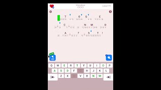 Cryptogram The Solution For Level 73  Step by Step Word Brain Puzzle [upl. by Eddana30]