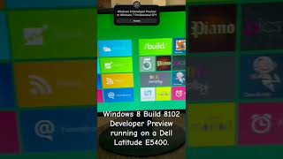 Windows 8 Developer Preview or Windows 7 Professional SP1 on Dell Latitude E5400 shorts windows [upl. by Wardle859]