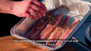 Cuisson de maquereau fumé  Smoked Mackrel Recipe FRENCH [upl. by Burra]