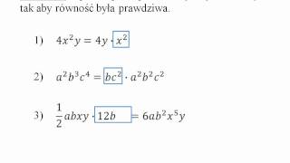 Wyrażenia algebraiczne  jednomiany [upl. by Snell629]