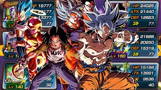 100 BUFFED REPRESENTATIVES OF UNIVERSE 7 TEAM WITH LR INT UNIVERSE 7 amp 17  DBZ Dokkan Battle [upl. by Shlomo]