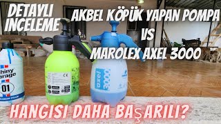 AKBEL KÖPÜK YAPAN POMPA VS MAROLEX AXEL 3000 HANGİSİ DAHA BAŞARILI [upl. by Morita]