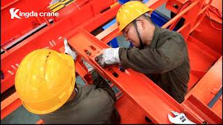 QD double girder overhead crane installation [upl. by Yenruoj]