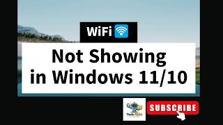 How to Fix WiFi Icon Not Showing in Windows 1110  WiFi Icon Missing Problem in Windows 2024 [upl. by Brendis]