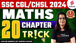 SSC CGL CHSL 2024 Maths  Chapter Wise MCQs Trick for SSC CGL CHSL Maths 2024 By Gopika Maam [upl. by Eneloj591]