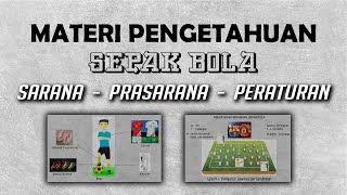 Sarana Prasarana dan Peraturan Permainan Sepakbola  Materi Sepakbola [upl. by Aitetel]