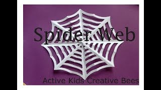 Paper Spider Web  DIY  How to make  Paper Craft [upl. by Archangel]