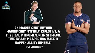 When Kylian Mbappe Destroyed Barcelona amp Real Madrid With Peter Drurys Commentary 🔥 [upl. by Avahc392]