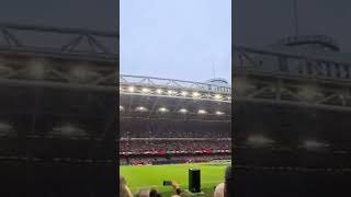 Welsh national anthem v Scotland 2022 Six Nations Rugby [upl. by Fishbein773]