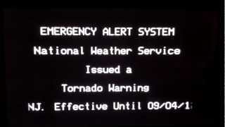 RARE Tornado Warning ON TV [upl. by Nehgem765]