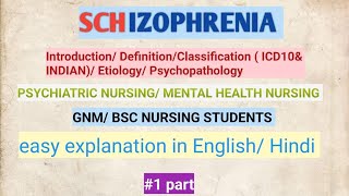 Schizophrenia introduction definition classification etiology psychopathologypsychiatry [upl. by Isherwood329]