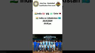 India basketball result and fixture🔥🏀 basketball shorts [upl. by Bamby]