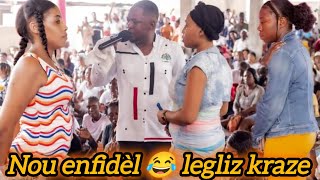 Profèt makenson tranble mesye dame legliz la enfidèl pasteur amel rii 😂 profèt makenson Dédouble 😂 [upl. by Nihcas]