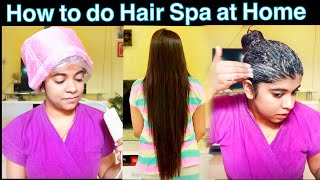 How to do Hair Spa at Home  Hindi   Salon Style Hair Spa at Home for Dry amp Damaged Hair [upl. by Yssac454]