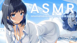 【Binaural ASMR】Onomatopoeia  Whispers  Ear Cleaning ✨ [upl. by Yhtomit]