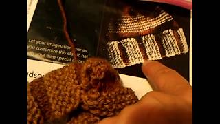 How to Join a Hat Brim Knitting Tutorial [upl. by Enyalaj]