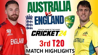 England vs Australia 3rd T20 Highlights 2024  ENG vs AUS 2024  ENG vs AUS 3rd T20 Highlights 2024 [upl. by Marilee]