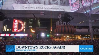 FREE entertainment returning to Fremont Street Experience [upl. by Ahsiuqel]