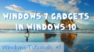 Windows 7 Gadgets in Windows 10 nutzen DeutschHD [upl. by Dranek]