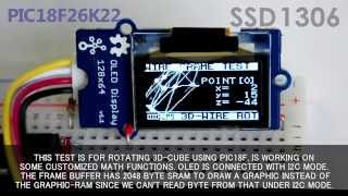 SSD1306 I2C 3D Spinning amp Analog gauge [upl. by Royo]