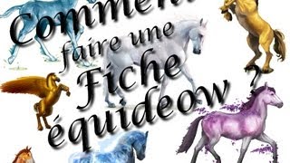 tutoriel  comment faire une fiche équideow [upl. by Leola]