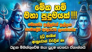 quotඅද දවසේ ඔයා ඇත්තටම වාසනාවන්තයි මොකද ශිව දෙවියන්ගේ අද දවසේ මේ විඩියෝ ඔයා දැක්කේ ඔයාගේ පෙර පිනකටquot [upl. by Manvell140]