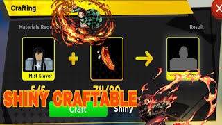 UPD 37 NEW SLAYER FOREST SHINY CRAFTABLE SHOWCASE Anime Fighters Simulator [upl. by Aurora]