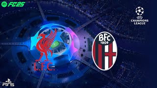 EA FC 25 l Liverpool vs Bologna l UEFA Champions League 2425 l Highlights l Salah  Diaz van Dijk [upl. by Oralle69]